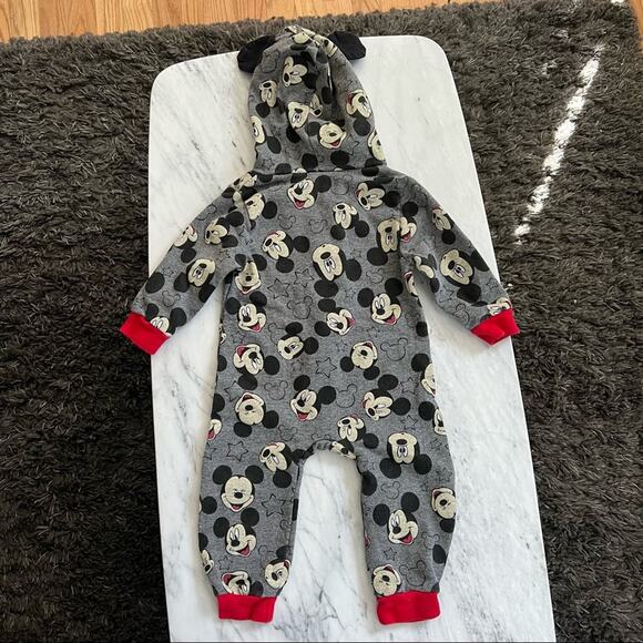 Disney Baby Mickey Mouse Hooded Onesie sz 18 months - Picture 2 of 2